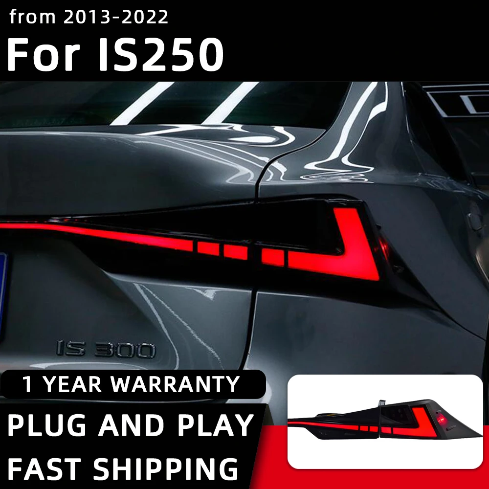 

Car Styling Taillights for Lexus IS is250 IS300 LED Tail Light 2013-2022 IS250 Tail Lamp DRL Rear Turn Signal Automotive