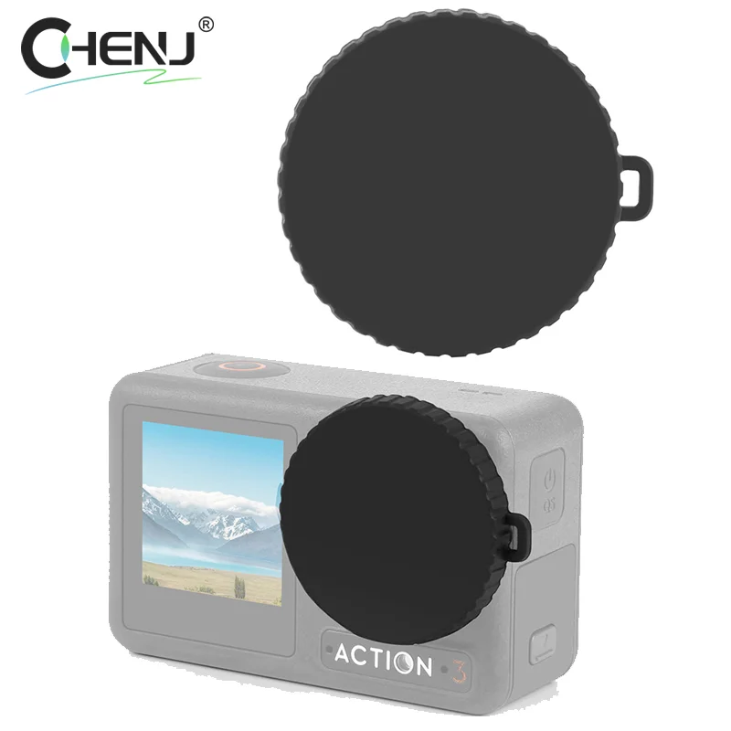 

1pcs Smart Eyes Sports Camera Silicone Lens Cover For DJI Osmo Action 3/4 Protective Cover Accessories