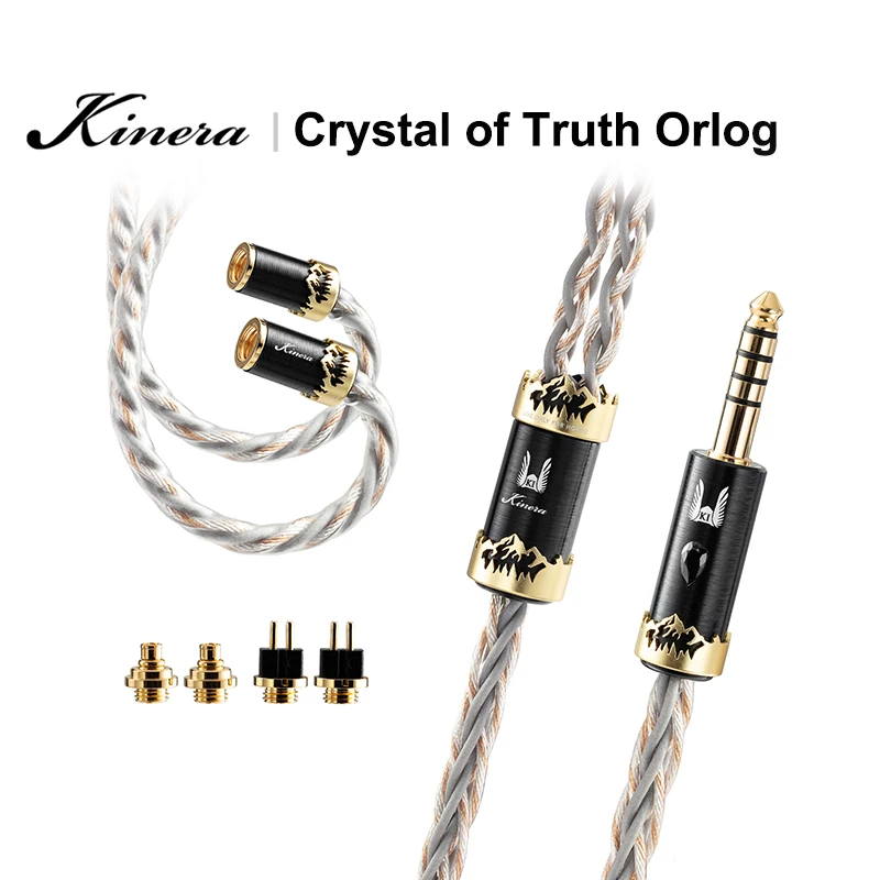 

Kinera Imperial Crystal of Truth Orlog HiFi Music Earphone Upgrade Cable UP-OCC EA-P 4.4mm Balanced Crystal Headphone IEMs Heads