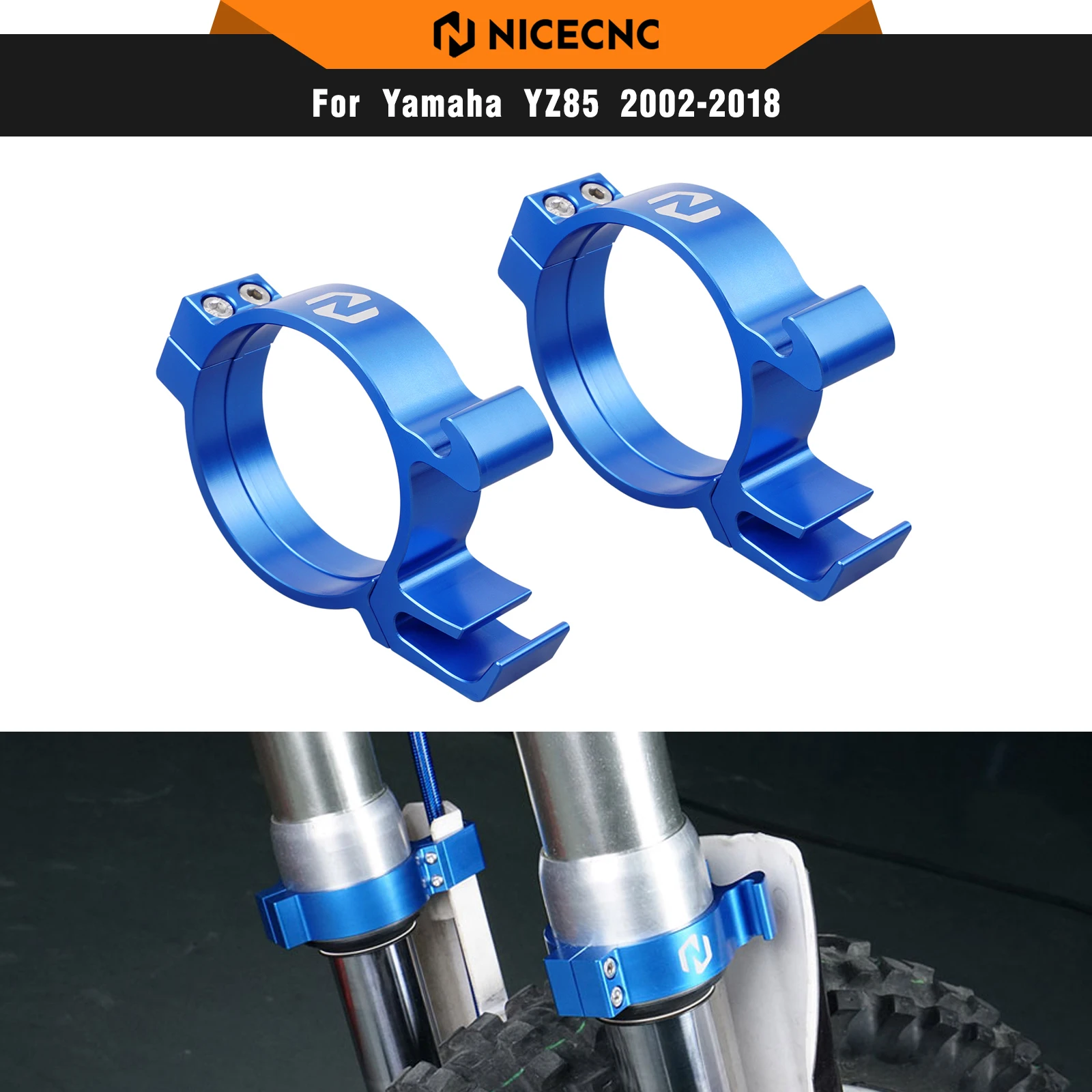 

NICECNC For Yamaha YZ85 YZ 85 2002-2018 Motorcycle Aluminum Front Fender Retainer Mount Bracket For Yamaha YZ80 YZ 80 1993-2001