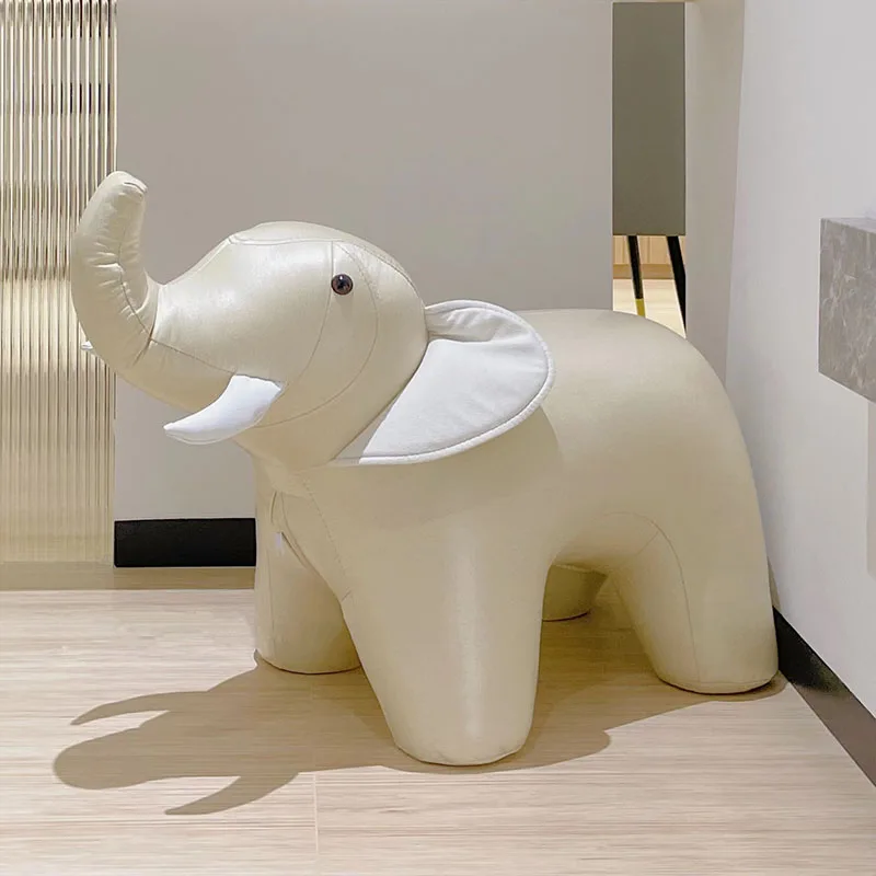 Elephant Stool Creative Animal Stool Shoes Changing Stool Children's Chair Living Room Furnishings Sofa Decoration Birthday Gift