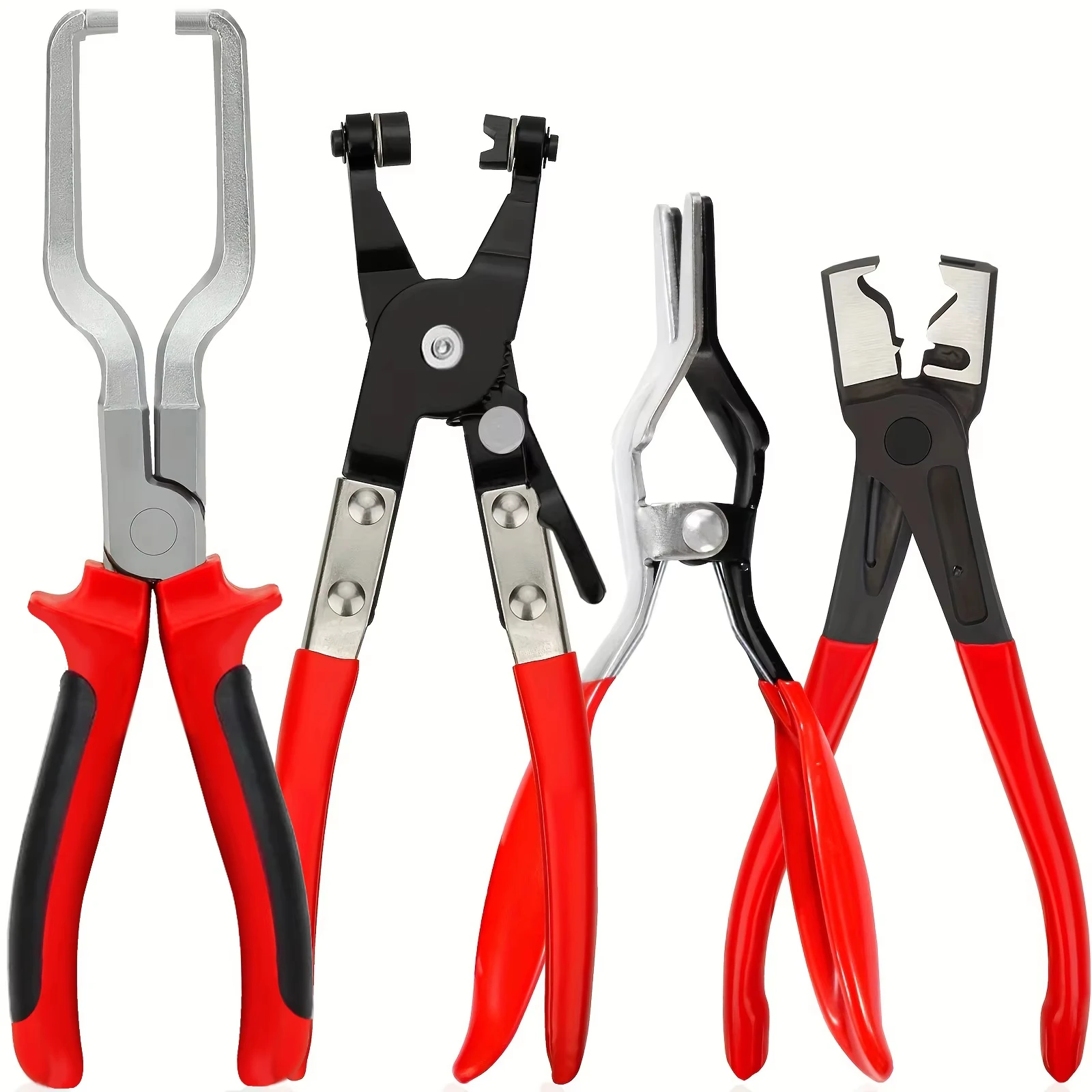 4pcs gasline filter calipers oil pipe pliers pipe clamps disassembly clamps automobile water pipe hose disassembly repair tools