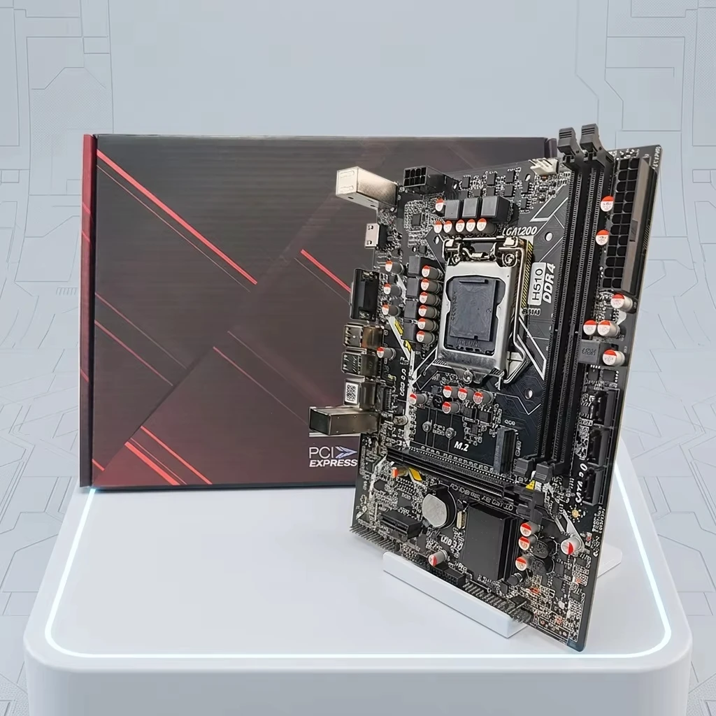 For New Intel H510 LGA1200 Micro ATX Desktop Motherboard with SATA Interface and Integrated Graphics for 11th/12th Gen CPUs