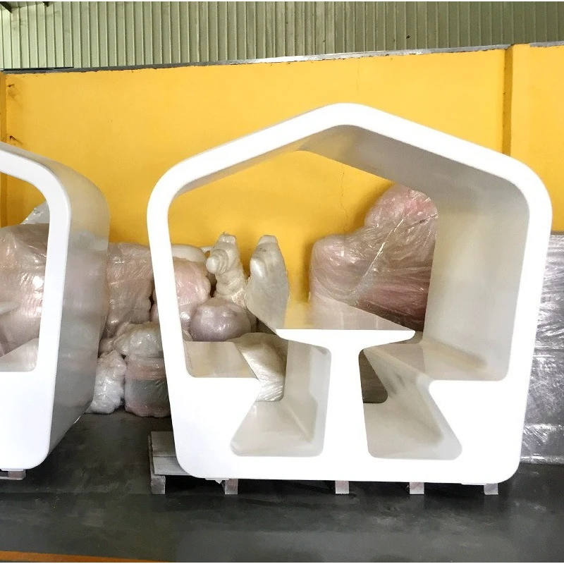 Creative FRP Negotiation Table and Chair Outdoor Furniture Cabin Modeling Design Integrated Landscape Leisure Chair