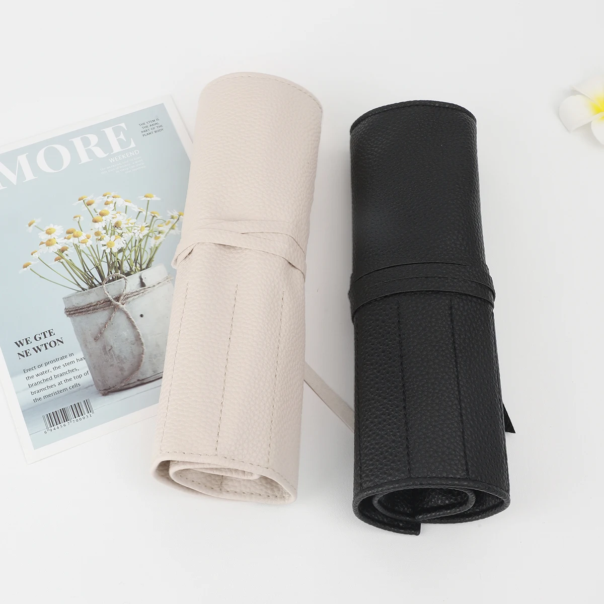 Roll Up Makeup Brush Holder, Makeup Brush Organizer, Travel Makeup Brushes Bag Cosmetic Bags Pouch For Women Eyebrow Brushes