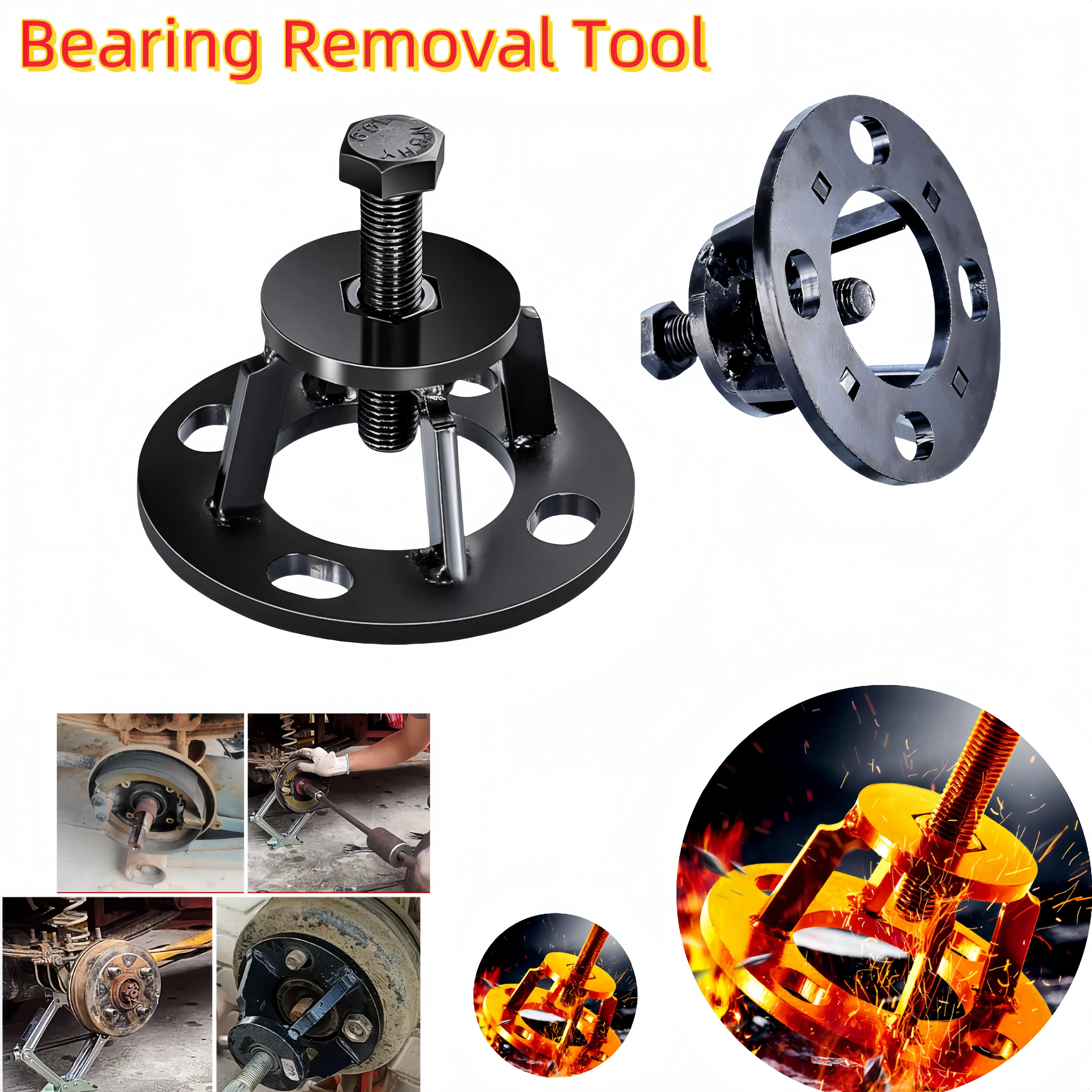 Heavy Duty Brake Drum Puller Wheel Hub Bearing Remover Tool For Tricycle Motorcycle Car Quick Disassembly Rear Axle Repair Tools