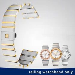 For OMEGA Constellation Double Eagle Steel Watchband 17MM 23MM 25MM Men's and women's Bracelet High Quality Fine Steel Wristband