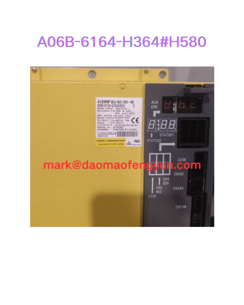

A06B-6164-H364 H580 Used servo drive test ok