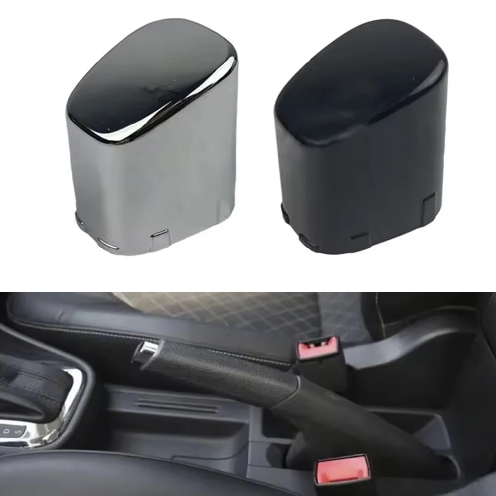 Black/silver Car Interior Hand Brake Button Trim Cover 6RD711333A Replacement Waterproof Handbrake Lever Parking Button Cover