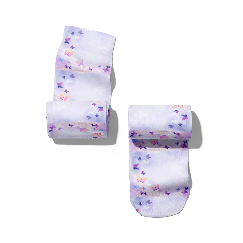 Romantic butterfly 3D printed socks unisex colorful butterfly personality socks fashion fun and comfortable female Sokken