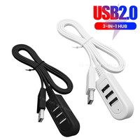 3 In 1 USB HUB Splitter Socket Multi-function USB Charger USB Port Hub High Speed Data Transfer For PC Laptop 30cm/120cm USB Hub