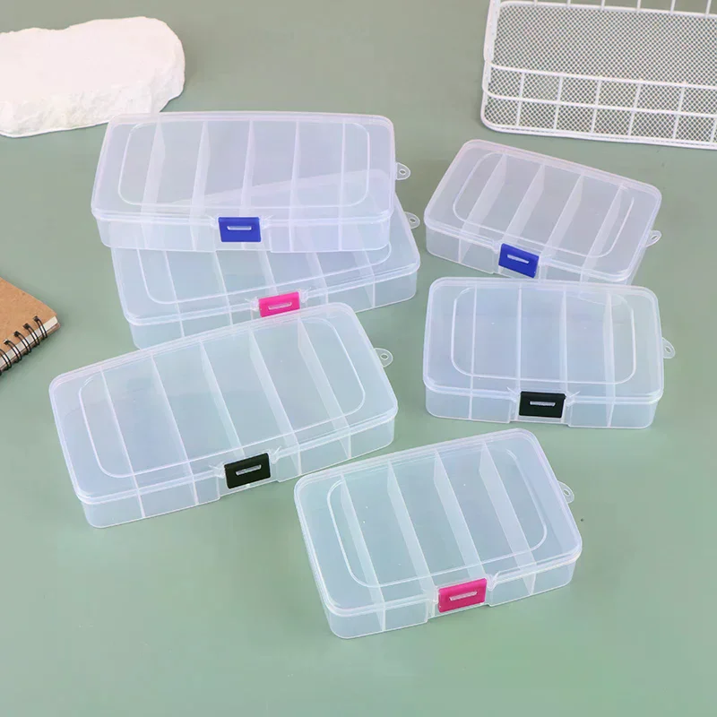 

Портативный пластиковый органайзер для заколок и украшений на 5/6 секций, для дома и путешествий, с защитой от пыли