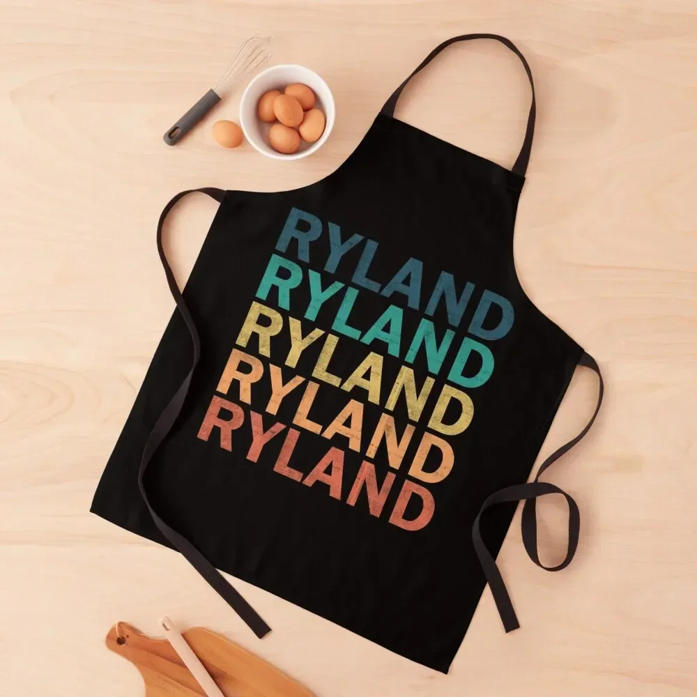 

Ryland Name T Shirt - Ryland Vintage Retro Ryland Name Gift Item Tee Apron chef for man For Women Kitchen Apron