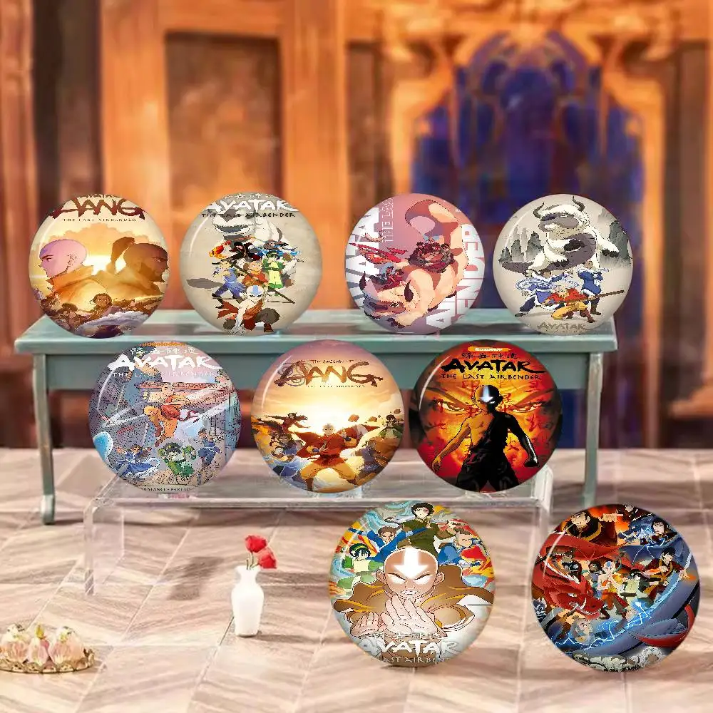 A-Avatar The Last A-Airbender Creative Tinplate Soft Button Pins Animal Icon Brooch Lapel Backpack Badge Accessories Pin
