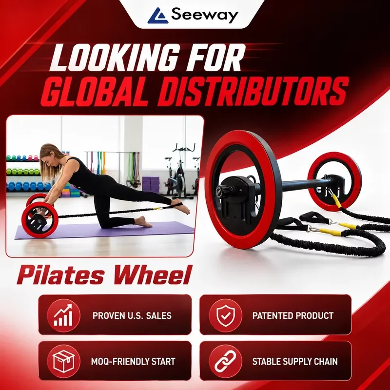 Professional Pilates Wheel for Core Strength Training Home Gym Fitness Equipment Yoga Roller for Back Stretching and Balance