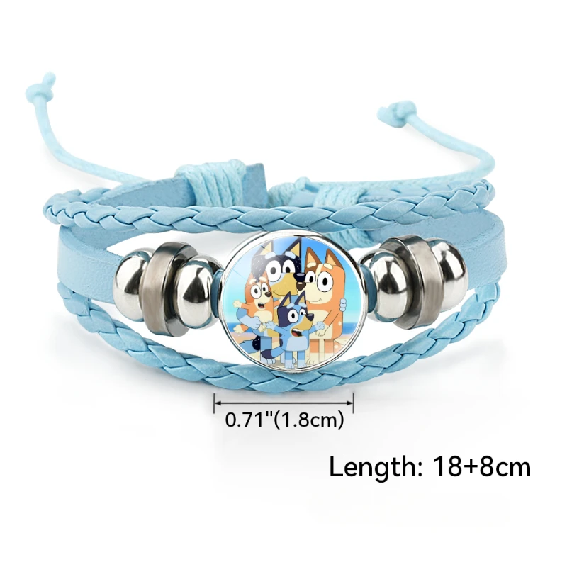 Cartoon Bluey Bracelet Children's Bracelet Bingo Dog Adjustable Bracelet Role Playing Strap Children's Toy Friends Birthday Gift