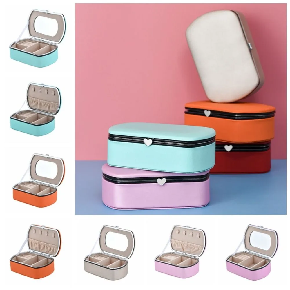 

Versatile PU Leather Jewelry Packing Box Dustproof Organizer Jewelry Storage Case Necklace Bracelet Earrings Rings Holder Travel