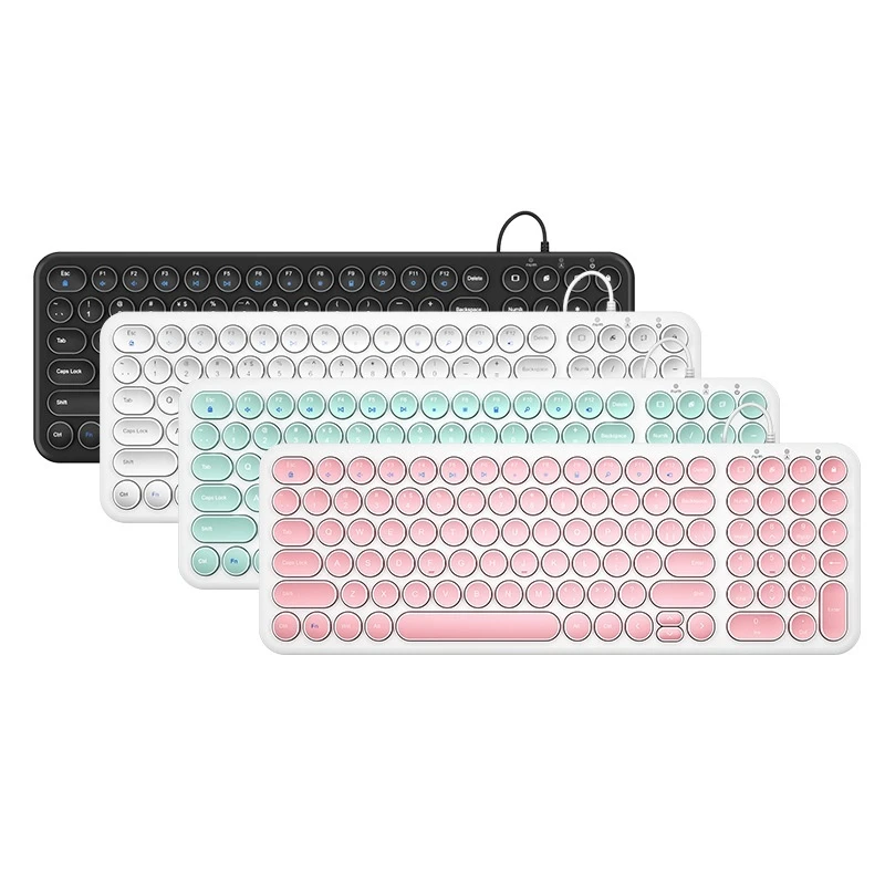 Keyboard komputer laptop, HW098AS-2 pita leher kabel, sangat tipis, ergonomis