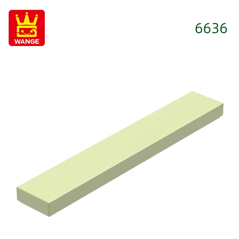 Wange 121 stks/partij 6636 1x6 Tegel Bouwsteen Moc Klassieke Accessoires Compatibel met Baksteen Kinderen Speelgoed geschenkdoos