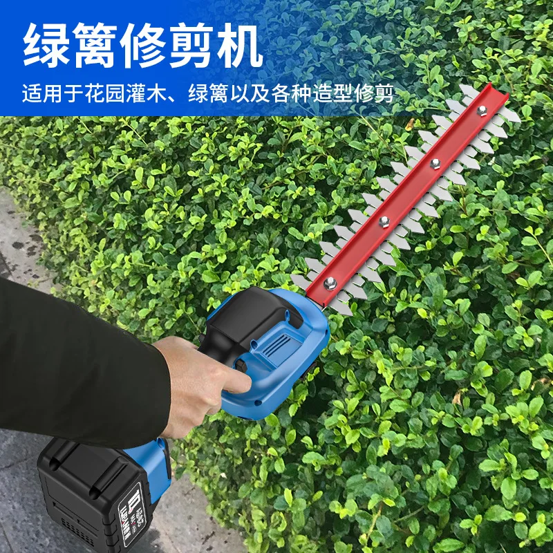 Rechargeable Single Hand Hedge Trimmer Electric Tool For Garden Shrub Pruning And Green Belt Arrangement