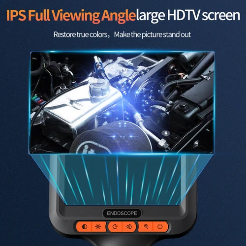 Imagen 2 del producto Cámara endoscópica HD de 8,0mm, 10m/15m/20m, 1080P, 4,3 pulgadas, IP6, impermeable, boroscopio de inspección de alcantarillado de tuberías de coche, 2600mAh