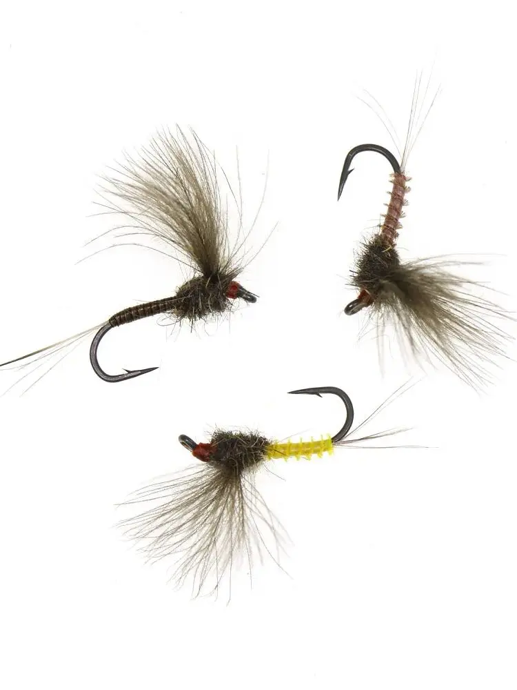 5 Stück/6 Stück # 16 CDC Mayfly Widerhaken-Angelhaken Parachute Dry Fly Künstliche Insektenköder Fliegenfischen Fliegen Forellen- und Barsch-Angelköder – Detail 7
