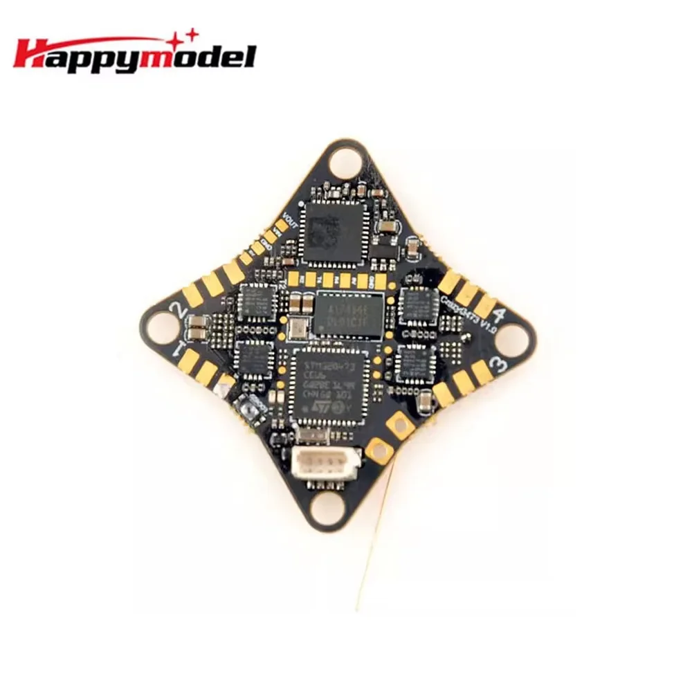 HappyModel CrazyG473 V1.0 AIO 5in1 Flight Controller Built-in UART ELRS and 5.8G OpenVTX For 65mm 1S Micro FPV Whoops