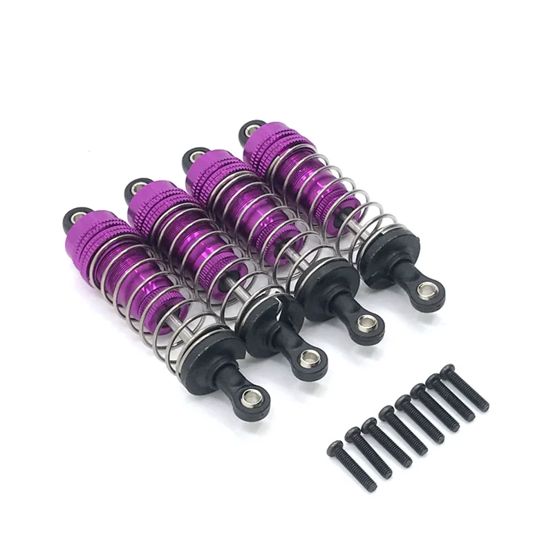 

Metal Upgrade Retrofit 4PCS External Spring Hydraulic Shock For WLtoys 1/14 144010 144001 144002 1/12 124017 124019 RC Car Parts