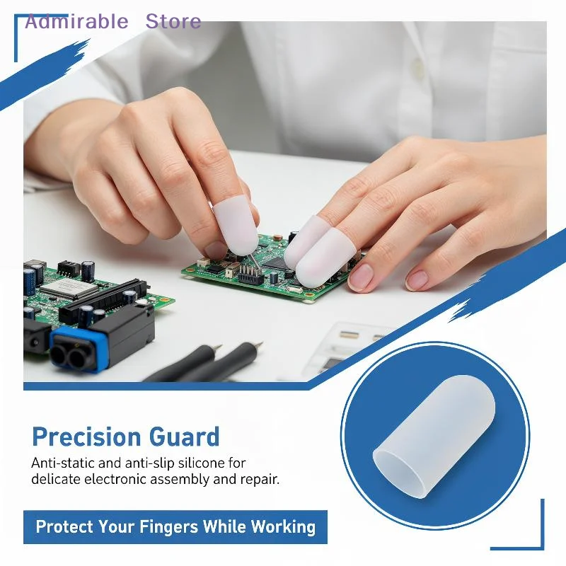 [W]5/10Pcs Heat Resistant Silicone Finger Protector for Safe Culinary Activities