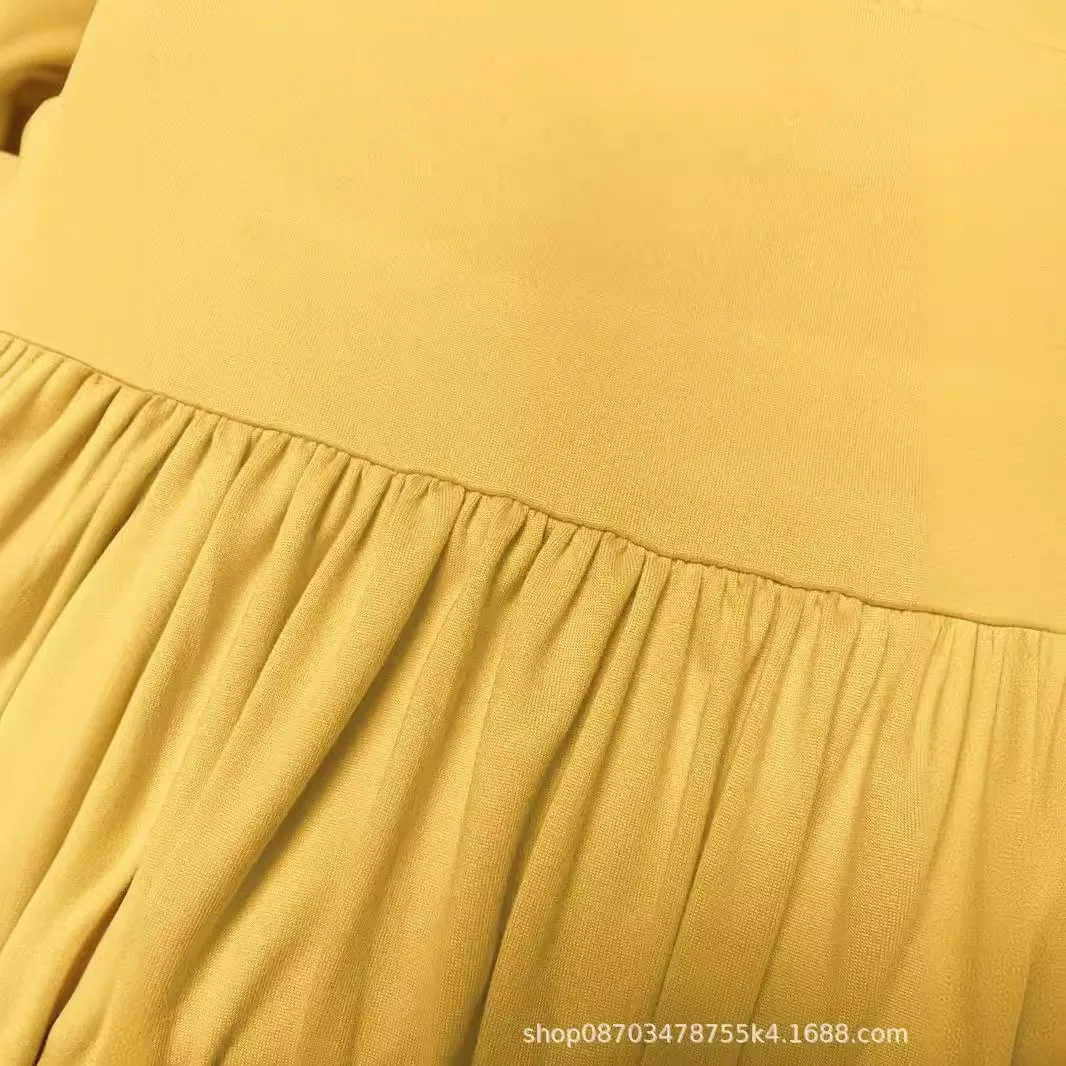 Elegant Party Dress Evening Satin Yellow V Neck Spaghetti Strap Backless Long Wrap Gown Cross Back Maxi Dress for Wedding Guest