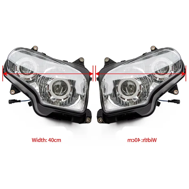 Motorcycle Headlight With Angel Eyes Halo For Honda Gold Wing GL1800 2001-2010 Goldwing GL 1800 Accessories Front Light Assembly