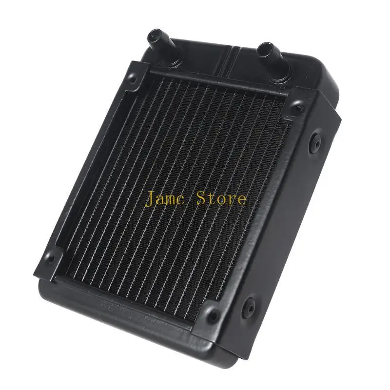 LX0B Aluminum Radiator CPU Water Cooling Heat Exchanger with 1/4 inch Thread 18 Tubes