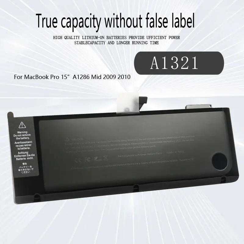 Imagem -02 - Dxt-bateria do Portátil para Apple Macbook Pro A1321 15 na Versão 0206380-a A1286 Ano 2009 e 2010 Vazamento 2010 Mb986ll a Mcino Lla Novo