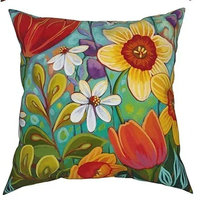 Art Theme Pillowcase Decorative Cushion Pillow Cover Suitable for Indoor Home Sofa Living Room Party Decoration