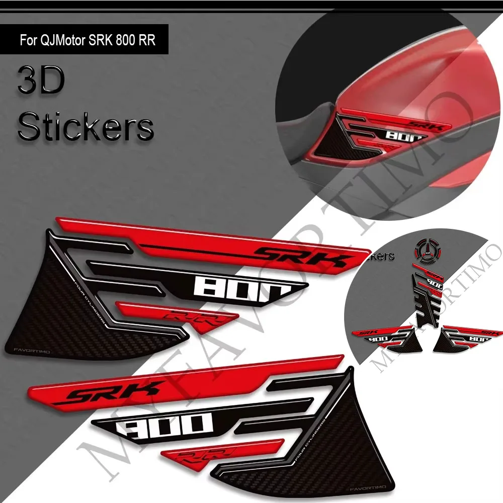 Tank Pad Cap TankPad Gas Fuel Oil Kit Knee Stickers Moto Decals Protector QJ Motor SRK800RR For QJMotor SRK GSR 800 RR SRK800