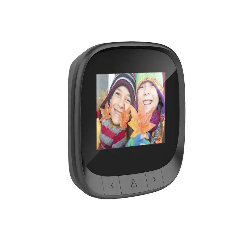 Campainha Digital com Tela LCD Colorida, Olho da Porta, Peephole Eletrônico, Visualizador de Câmera, Ao Ar Livre, 90 Graus, 2,4"