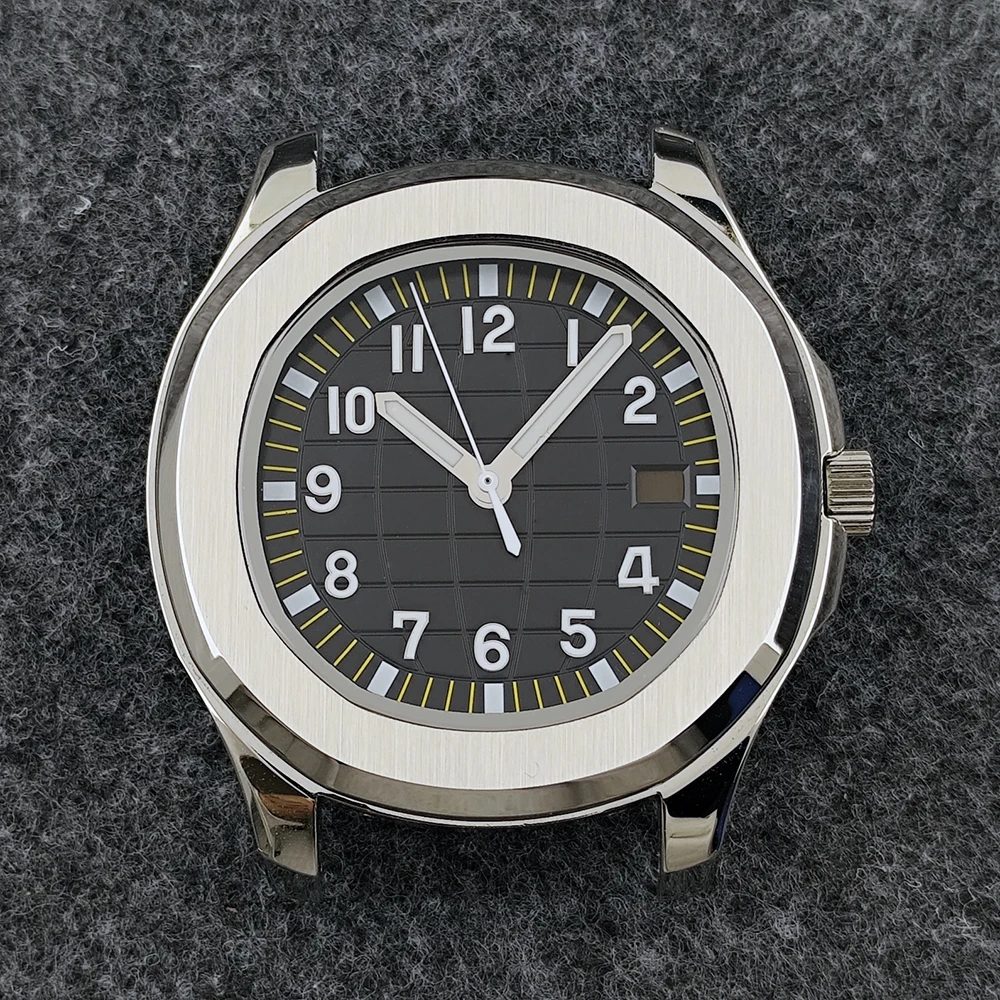 NH35 Case Men's Watch Stainless Steel Case Customized Logo Dial Sapphire Glass Suitable for NH35 Movement Watch Accessories