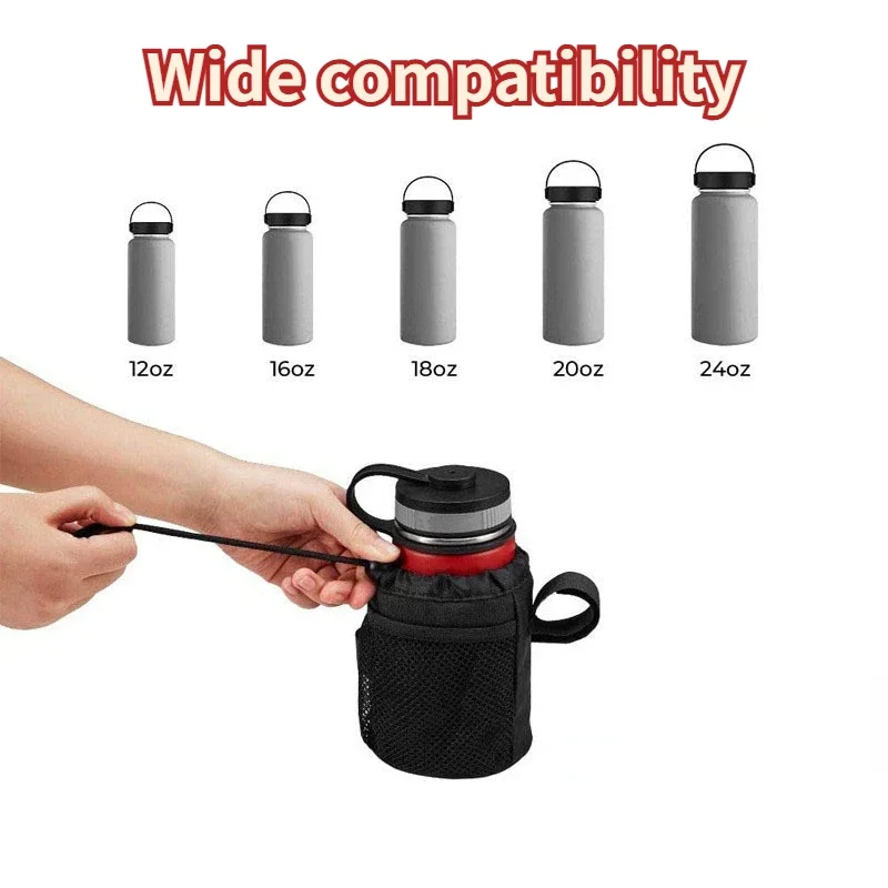 Bike Bottle Holder Cycling Handlebar Storage Bag Water Bottle Carrier Pouch Outdoor Camping Bicycle Stroller Scooter Cup Mount