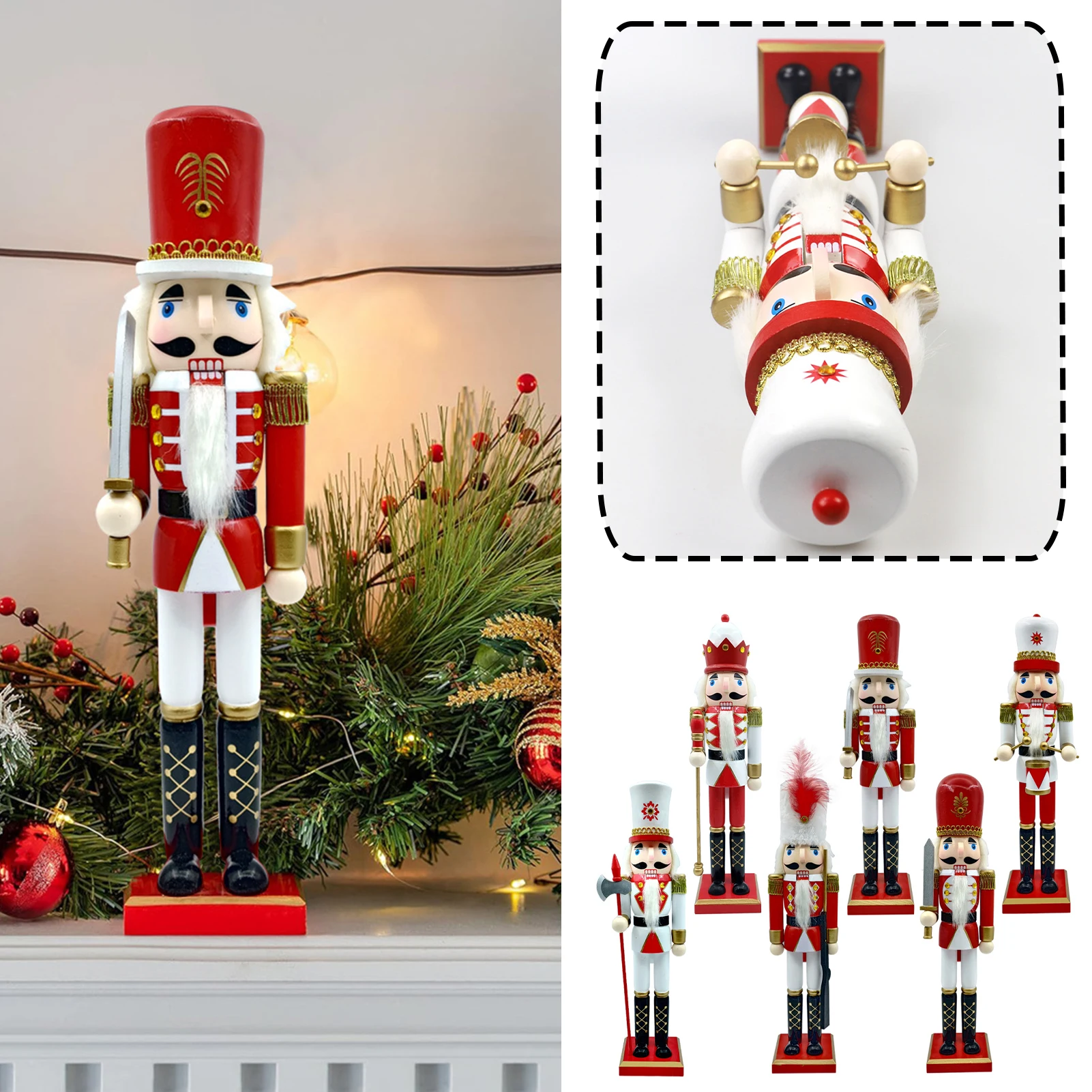 

Christmas Tabletop Nutcracker Fashion Festival Party Decoration For Living Room Home