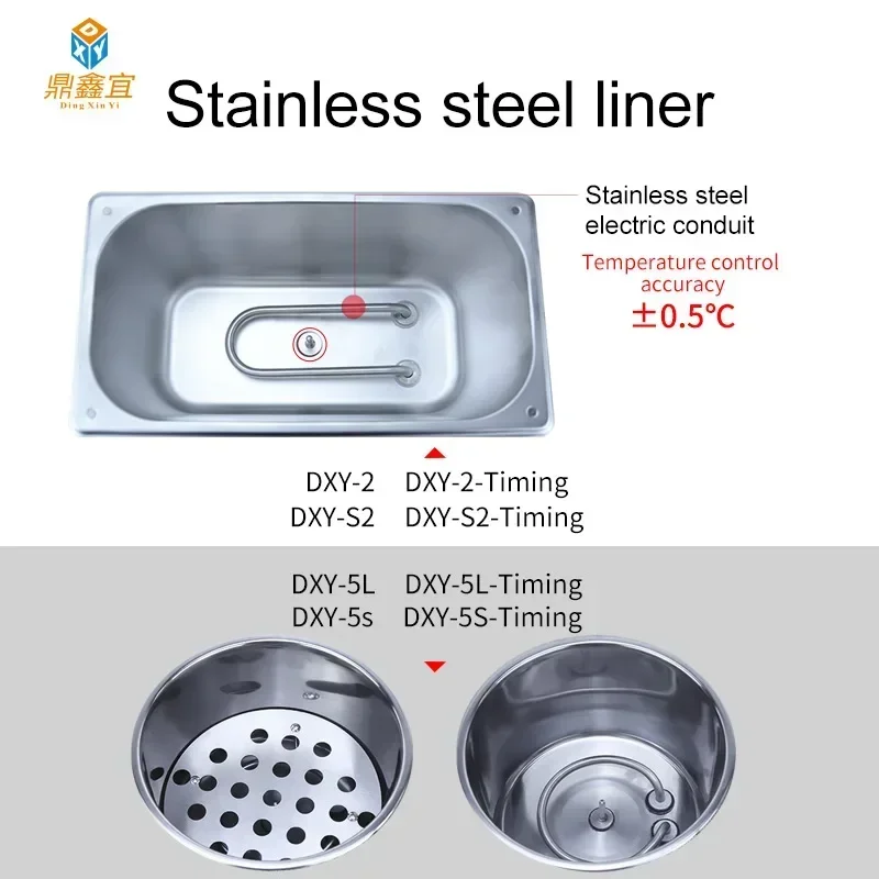 Laboratory Water Bath Constant Temperature Digital LCD Display Heater Equipment Thermostat Tank 2 Holes 220V