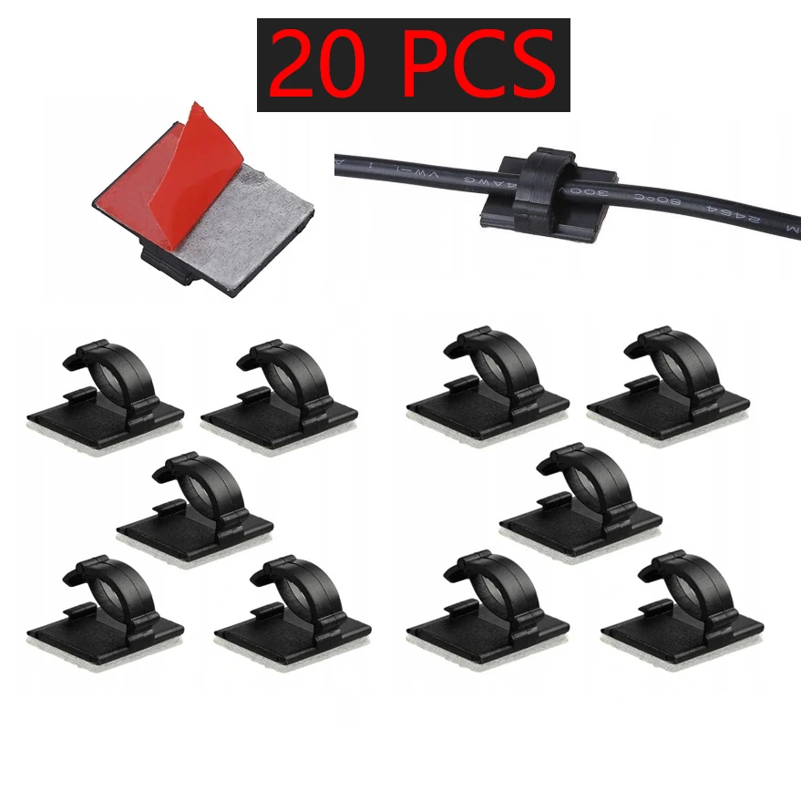 MOUNTING CLIPS FOR CAMERA  for 70MAI CABLE CABLES 20pcs
