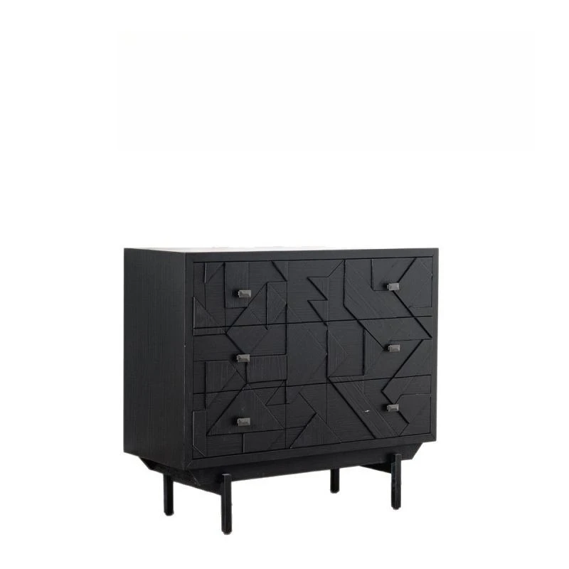 

Retro light luxury dining side cabinet French shoe cabinet chest cabinet