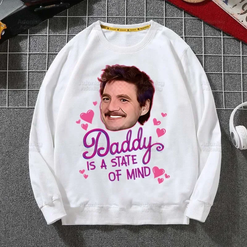 

Sticha Pedro Pascal Vintage Daddy's Girl Hoodie Autumn Hip Hop Streetwear Men Pullover Sweatshirts Hoodies Mens Hoodie Male