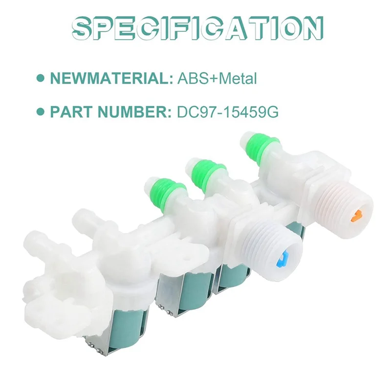 DC97-15459G Water Inlet Valve For SAMSUNG Washer Replaces AP5623056 PS4220861 EAP4220861 3276197,WA456DRHDSU WA48J7700AW HOT!