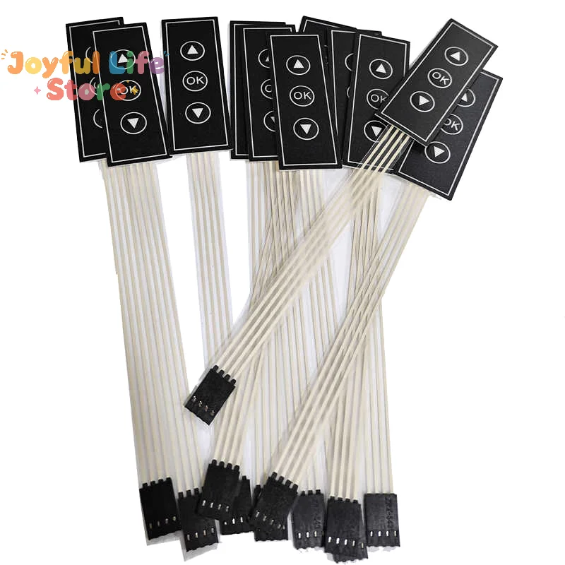 1pc 1*3 Keys Membrane Switch Matrix Keyboard Monitor Switching Keypad Control Panel 1x3 Integrated Circuits 3Key 3 Keys