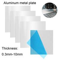 1pcs Aluminum Flat Plate Thickness 0.3-10mm 100x100mm/200x200mm aluminum plate DIY material lasers cutting frame metal plate