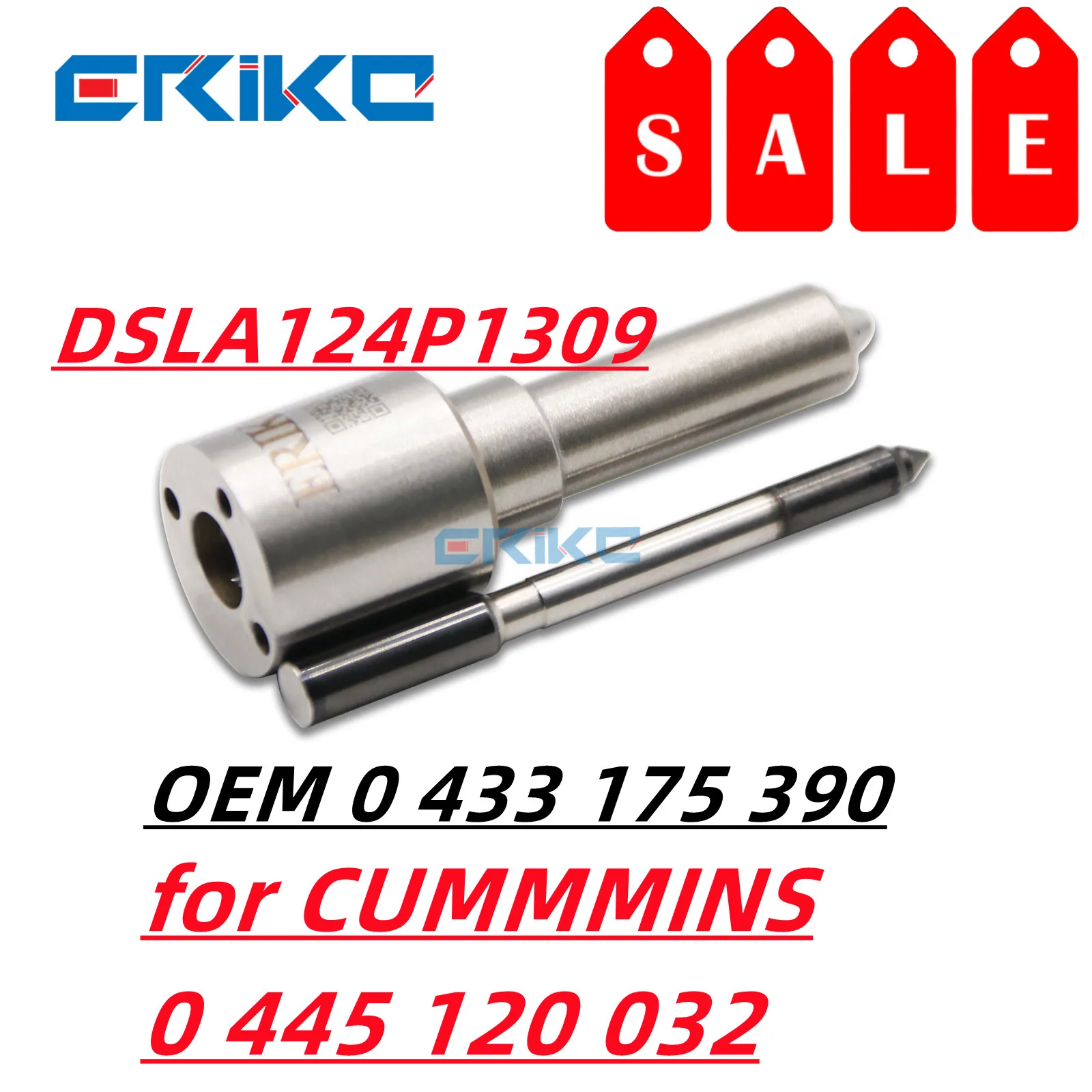 ERIKC DSLA124P1309 Common Rail DSLA 124P 1309 Injector Nozzle 0 433 175 390 for CUMMMINS Injector 0 445 120 032