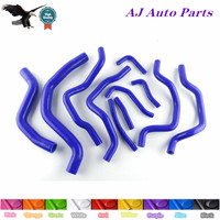 For 2001-2005 Mitsubishi Lancer EVO 7/8 CT9A 4G63T Silicone Radiator Hose Kits（3-PLY Hose ）