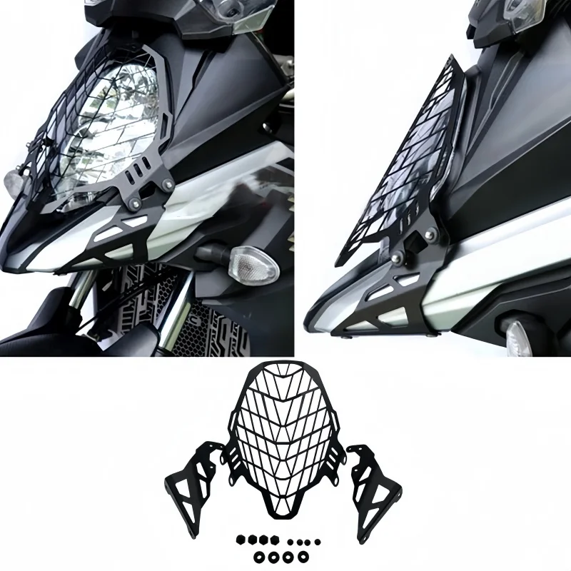 DL650 DL1000 Modified Motorcycle Large Headlight Protector, Upgraded Waterproof Cover for Adventure Bikes