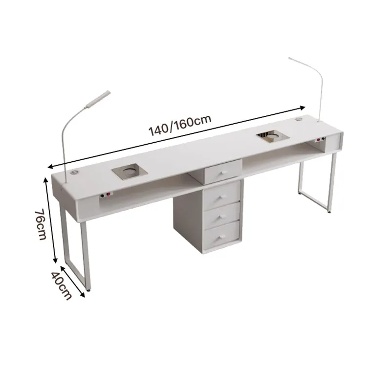 Professional LED Light Nail Manicure Table Beauty Manicure Equipment Furniture Mesa Manicurista Ongle